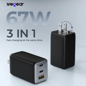 USB C charger 3-Port for iPhone/ Galaxy Compatible with MagSafe