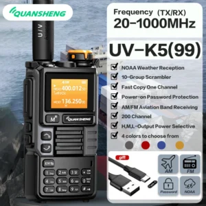 AM/FM/DTMF Walkie-Talkie